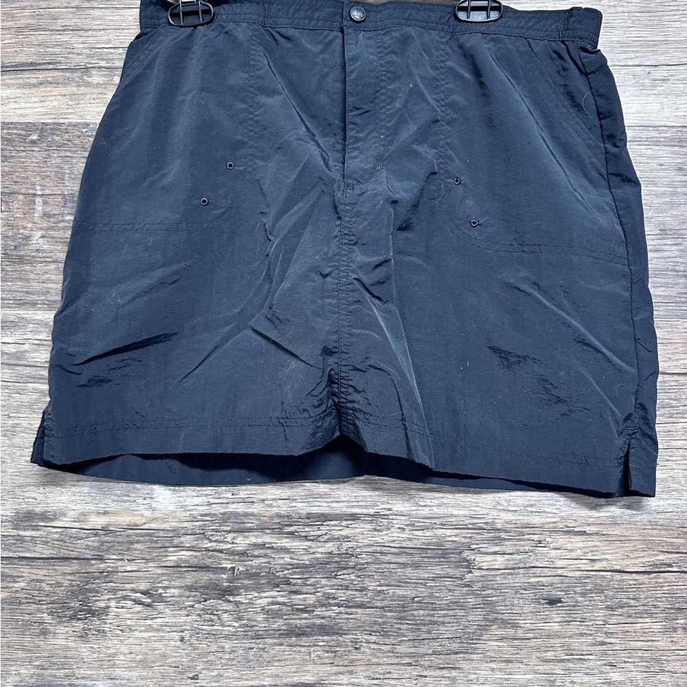 Lands'‎ End Black Cargo Skirt